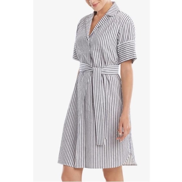 MM Lafleur- The Sam Dress- Textured Stripe XS - Picture 1 of 7